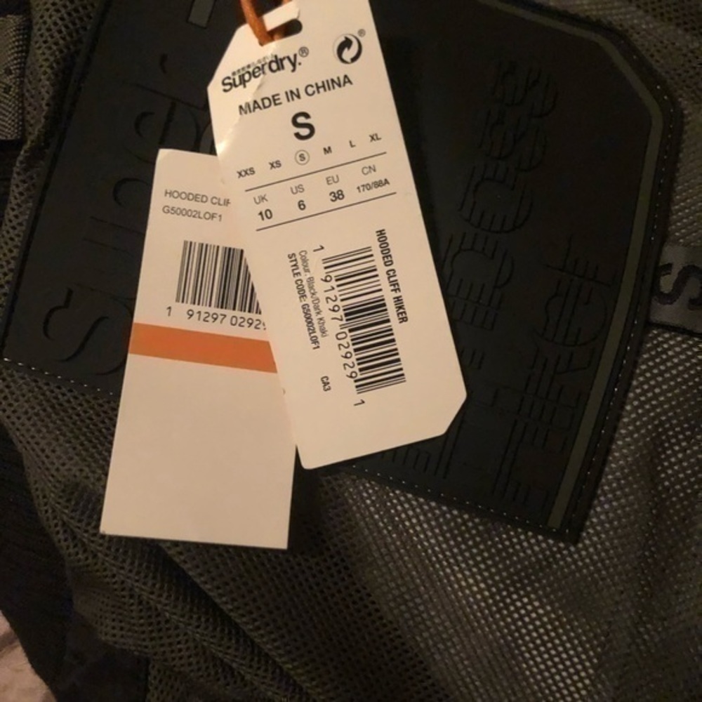 Superdry black nylon hooded cliff hiker jacket - Picture 2 of 5